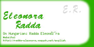 eleonora radda business card